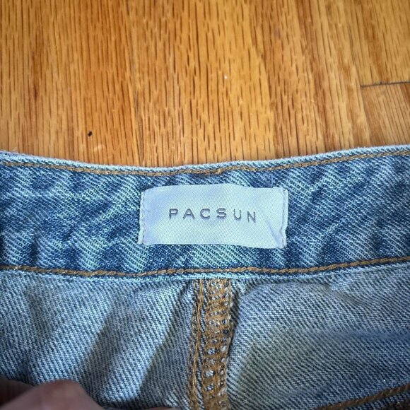 PacSun low rise blue tint glitter jeans - Picture 7 of 7